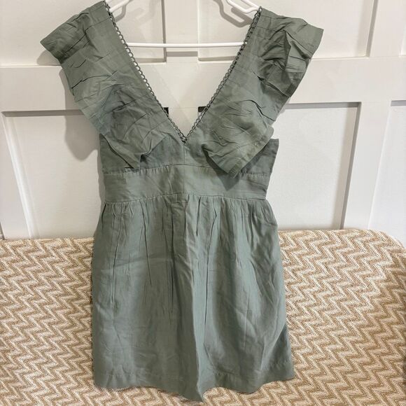Anthropologie V-Neck Plunge Tunic Mini Dress NWT - Picture 5 of 11